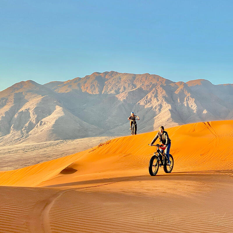 E-biking across the dunes, Sossusvlei & Namib Desert